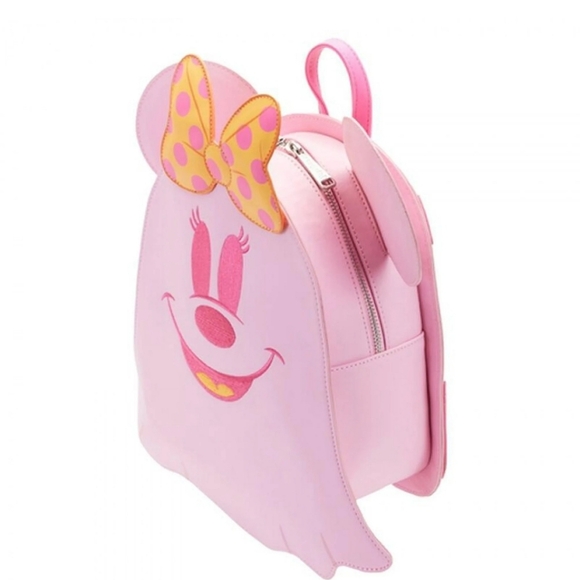 Loungefly Minnie Ghost Backpack NWT Glow in the Dark - Picture 2 of 6